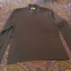 Sz L Yarnworks Dark Brown Turtleneck